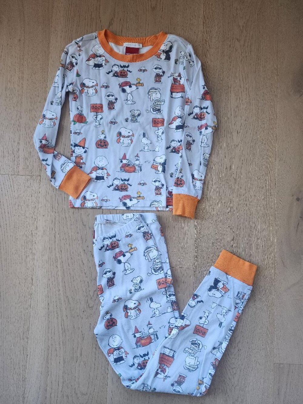 Pottery Barn Kids Peanuts Snoopy Halloween pajamas